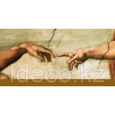 Постер Микеланджело фрагмент фрески