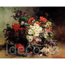 Eugene Cauchois - A Basket of Flowers 76х60