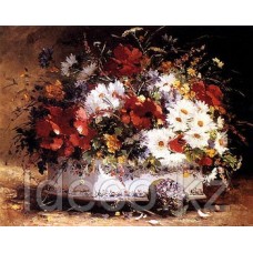 Eugene Cauchois - Still Life of Spring Flowers 76х60