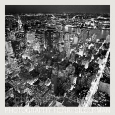 Фотопостер, фотокартина, 09814, 70x70 cm, Henri Silbermann — Empire State Building — East View
