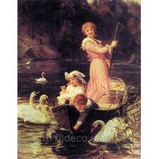 Репродукция картины Frederick Morgan — A Day on the River, 60x76cm, SPQ 869
