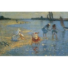 Репродукция картины Philip Wilson Steer — Walberswick Children Paddling, 76x60cm, SPS 506
