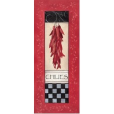 Постер Carol Robinson -Chillies, 20x50 cm, TCP 20084