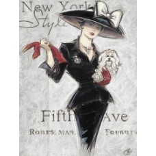 Постер New York Style Lady, 50x70 cm, AB 0766