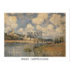 Репродукция картины Sisley Sainte-Cloud Impressionismo, 50х70 см, 32740