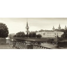 Принт Ryazanov - View on St. Nicholas Cathedral, St. Petersburg, 70x33 см, 5338G5, May(Germany)