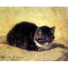 Принт Henriette Ronner-Knip - The Parson's Kitten, 50х60, SPQ873, Rosenstiel's(England)