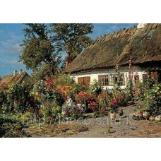 Принт Peder Monsted - Cottage Garden, 50х60, SPQ732, Rosenstiel's(England)