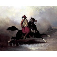 Принт Alfred de Dreux - Nubian Horseman at a Gallop, 50х60, SPQ5191, Rosenstiel's(England)